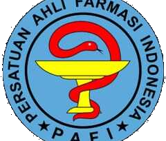 pafiambonkota.org : Logo Persatuan Ahli Farmasi Indonesia (PAFI) dengan latar belakang hijau dan simbol farmasi yang menonjol